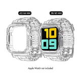 Transparent silicone Strap For Apple Watch Band 44/40/38/42mm Soft Wristband iWatch Series Bands 6 SE 5 4 3 Sports Belt Bracelet