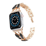 Women&#39;s Jewelry Strap for Apple Watch Band 6 44mm 40mm 42mm 38mm Butterfly gems Metal for iWatch Bands Serie SE 6 5 4 3 Bracelet
