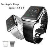 Stainless Steel Link strap for apple Watch Band 4 44/40mm Bracelet for iwatch Bands 42/38mm Series 3 2 1 wristband Accessories