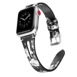 Floral strap For apple watch band 42mm 38mm watchband For iwatch 44mm 40mm Series 5/4/3/2/1 leather loop correa Sport bracelet