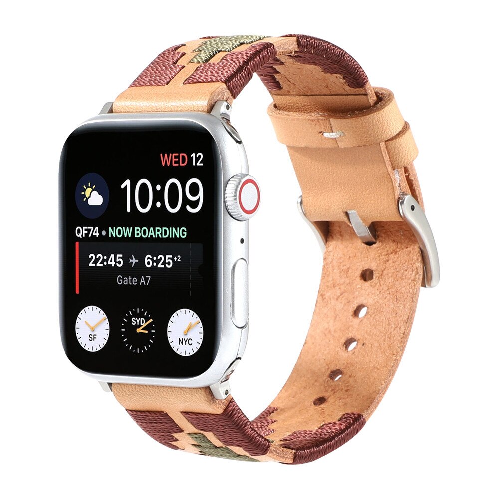 Weave Rope Leather Strap for Apple Watch 6 Band SE 5 40mm 44mm Bracelet Belt for iWatch Series 6 Straps 4 3 38mm 42mm Watchbands
