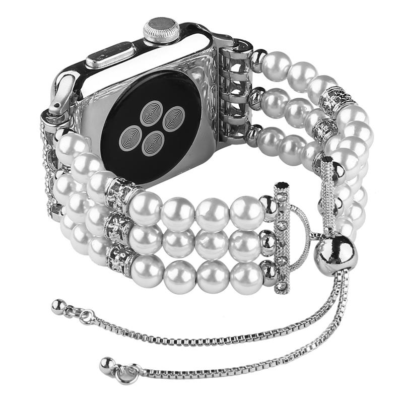 Fashion Pearl Strap Correa Apple Watch Bracelet Band