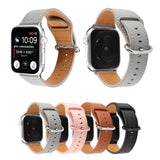 loop buckle leather watchband for apple watch band SE 6 5 4 40mm 44mm belt bracelet bands for iWatch Strap series 3 2 38mm 42mm
