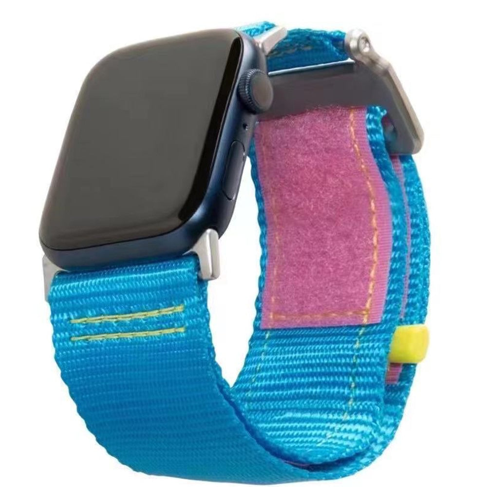 Active Le Outdoor Nylon Strap For Apple Watch Band 44mm 40mm 38mm 42mm Belt Bracelet iWatch Series Bands 6 SE 5 4 3 Sports bands