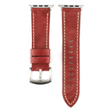 Cowhide leather watchband for apple watch band SE 6 5 4 40mm 44mm Retro belt bracelet bands for iWatch Strap series 3 38mm 42mm