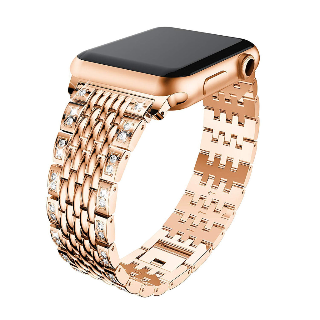 women Diamond Bracelet for Apple Watch 38mm 40mm 42mm 44mm Metal Wrist band stainless Stella strap for iWatch Series 5/4/3/2/1