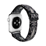 Nylon Strap For Apple Watch Strap 44/40/42/38mm Bohemia Braid Adjustable Elastic Band Bracelet iWatch Series 6 SE 5 4 3 2 1