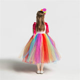 New Rainbow Candy Costume Cosplay Girls Halloween Costume For Kids Christmas Costume Children