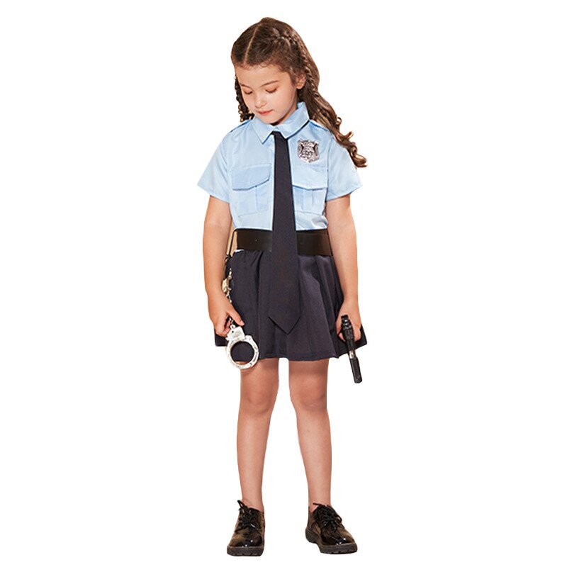 Cop Cutie Police Officer Girl Dress Up Halloween Costume, Size Toddler 2 ,  NEW