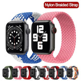 Solo Loop Nylon strap for Apple Watch Band Braid 44mm 40mm 38mm 42mm Elastic Sports Bracelet iWatch series 3 4 5 se 6 strap