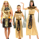 Carnival Party Halloween Egyptian parent-child costume Cleopatra Costume Egypt Queen Cosplay Costumes Sexy Golden Fancy Dress