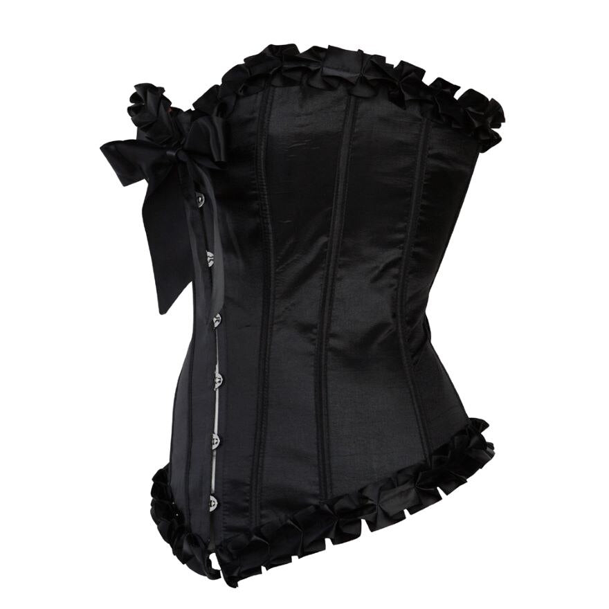 Women Victorian Vintage Sexy Brocade Lace Up Overbust Corset Bustier B jetechband Women Victorian Vintage Sexy Brocade Lace Up Overbust Corset Bustier B jetechband