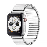 Elastic strap for Apple watch band 44mm 40mm 42mm 38mm Stainless Steel Watchband Metal belt bracelet iWatch series 3 4 5 se 6