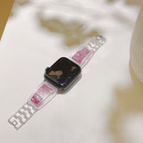 Newest Clear strap for Apple Watch Band Series 6 SE 5 4 44mm 42mm Transparent Correa for iwatch 6 5 3 2 1 38mm 40mm Plastic loop