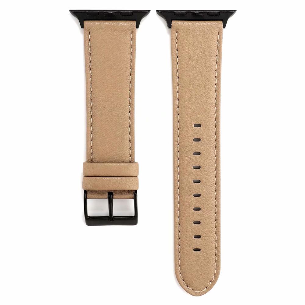 Strap for apple watch band 42mm 38mm 44mm 40mm Genuine leather Sport loop bands for iwatch Series 5/4/3/2/1 bracelet accessories
