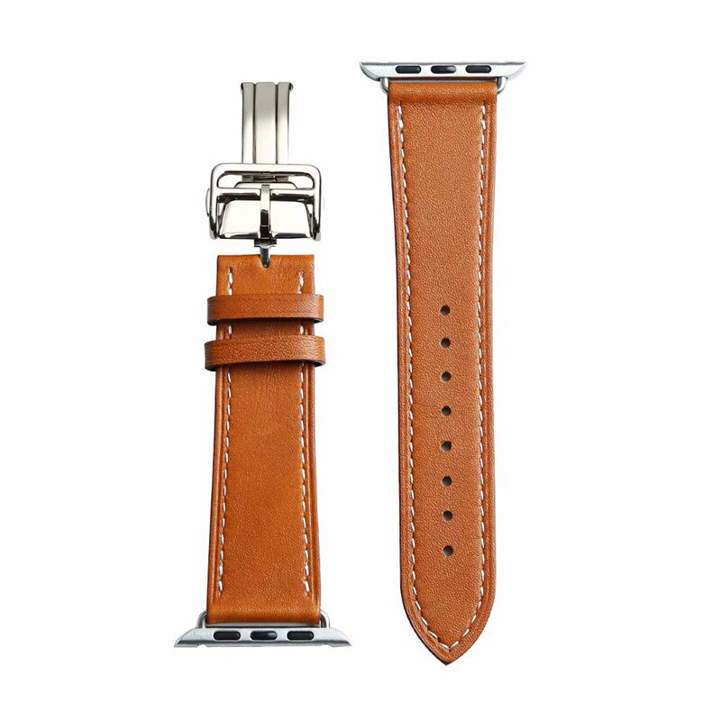 Leather sport loop strap for apple watch band 42mm 44mm apple watch 4 5 38mm 40mm For iwatch 3/2/1 correa replacement bracelet