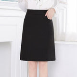 Women Black Office Ladies High Waist Elegant Slim Mini Skirt