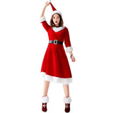 Female Christmas Santa Claus Costume Cosplay Santa Claus Outfit Suit For Hot Adults Women Xmas Costume Fancy Dress