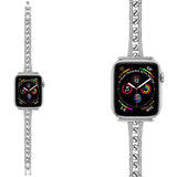 Apple Diamond One Bead Watchband SE 6/5/4/3/4/1 Stainless Steel Band 38mm 40mm / 42mm 44mm Universal Iwatch Wristband