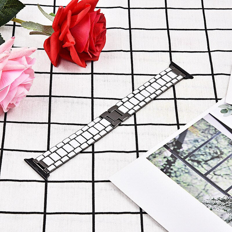 New strap for Apple Watch band 5 4 3 2 44mm 40mm women Stainless Steel iWatch band 42mm/38mm Metal bracelet Apple watch 5 4 3 21