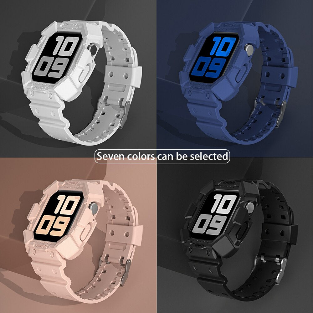 New Transparent Silicone Sports Strap for Apple Watch 6 5 SE 44mm 40mm Band Bracelet for IWatch Series 4 3 38mm 42mm Watchbands