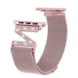 Milanese Loop Diamond Strap For Apple Watch Stainless Steel Bracelet