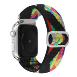 Nylon watch strap for Apple watch band 44mm 40mm 38mm 42mm adjustable nylon elastic strap For iwatch series 3 4 5 6 SE Bracelet