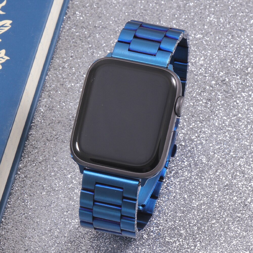 Band For Apple Watch 4 5 44mm 40mm 42mm 38mm 1/2/3 Metal Stainless Steel Bracelet Strap for iWatch Series Accessories