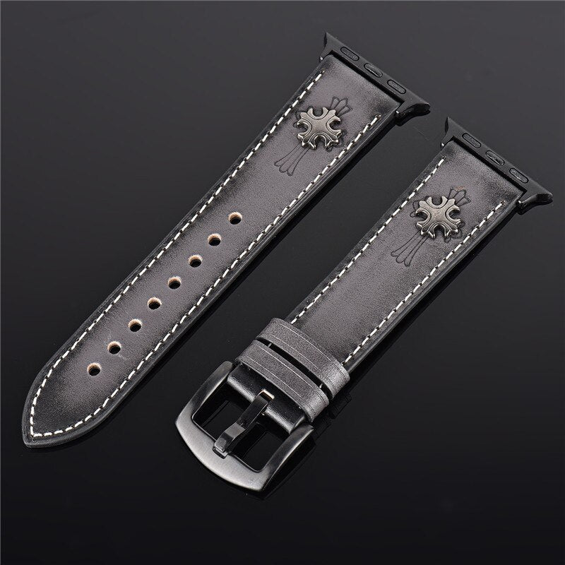 Bracelet Band for Apple Watch strap 42mm 38mm Leather Sports loop For iWatch 4/5 band 44mm 40mm correa apple watch series 3/2/1