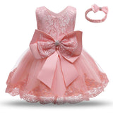 Little Girls Princess Ceremony Mesh Floral Ball Proms Big Bow Knot New Year Formal Red Dress