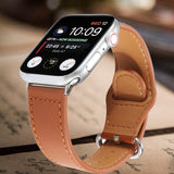 Wristband For Apple Watch series 5/4/3/2/1 38mm 42mm 44mm 40mm Leather Replacement Bracelet Strap Sports Loop band for iwatch