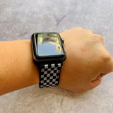 Fashion Checkerboard Style Nylon Strap For Apple Watch Band 38mm 40mm 42mm 44mm iWatch Strap Series 1 2 3 4 5 6 SE Bracelet