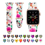 Trendy Leopard Dog Paw Silicone Rubber Strap For Apple Watch