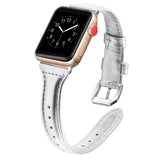 Leather strap for Apple watch band 40mm 44mm 38mm 42mm Slim Genuine leather watchband belt bracelet  iWatch series 3 4 5 se 6