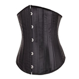 Plus Size Corset Waist Cincher Steel Boned Underbust Bustier Lace Up Corsets Plus Size Sexy Lingerie Body Shaper Slimming Belt