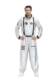 Silver Spaceman Jumpsuit Couple Astronaut Costume For Women Men Halloween Cosplay Adult Pilot Carnival Party Fancy Dress