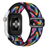 Soft and comfortable nylon Loop elastic buckle Apple watch band 38mm 42mm Series 6 SE 543 2 1 For iWatch Strap Nylon braid 44mm