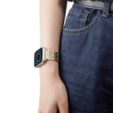 Siderite Stainless Steel Strap For Apple Watch Band 6 40mm 44mm Men Metal Bracelet iwatch series 5 4 SE 3 38mm 42mm Wrist Straps