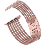 Women Metal Chain Strap for Apple Watch Band 6 5 44mm 40mm Stainless Steel Bracelet for iWatch Series SE 4 3 38mm 42mm Watchband