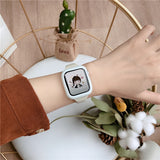 Slim Silicone strap for Apple watch band 40mm 38mm 42mm soft wrsit correa belt bracelet iWatch series 6 SE 5 4 3 watchband 44mm