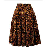 2021 Cat Printed Short Swing Cotton Casual Summer Skirts High Waist Vintage Retro Skater Punk Harajuku Midi Skirt faldas mujer