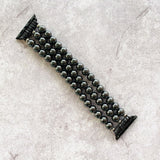 Retro Buddha Beads Elastic Bracelet BeltFor Apple Watch Band 38mm 40mm 42mm 44mm Watchbands iWatch Strap Series 2 3 4 5 6 SE