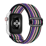 Bohemia Elastic Nylon Loop Band For Apple Watch 6 38mm 40mm 42mm 44mm Watch Adjustable Elastic Strap For Iwatch Series 6 5 4 3