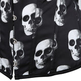 Gothic Skull Print Overbust Corset Top Women Sexy Satin Corset Bustier Lingerie Waist Cincher Body Shaper Lace Up Corsets S-6XL