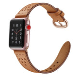 Leather loop strap For Apple Watch band38mm 40mm 42mm 44mm bracelet Genuine Leathe Strap for iWatch band Series 5/4/3/2/1