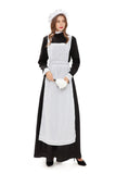 4pcs/set New Manor Maid Costume French Servant Uniform For Women Halloween Party Cosplay Red Cross Nurse Fancy Dress