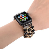 Dressy Straps Replacement for Apple Watch Bands 5 Bracelet iWatch Series 44mm 40mm Band Strap Woman Bling Accessories Black Bead