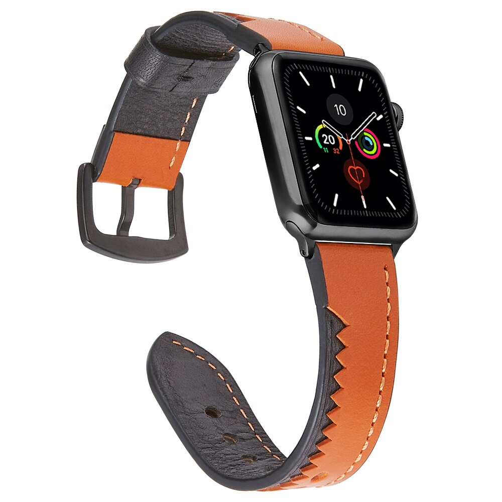 Gear Leather Bracelet for Apple Watch Band 6 SE 5 4 40mm 44mm Belt Wristband Strap for iWatch Bands Series 3 38mm 42mm Watchband