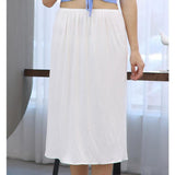 Half Petticoat Women Summer Slips Skirts Ladies Casual Long Underdress Loose Under Skirt