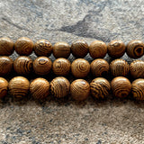 Handmade Natural Retro Wood Beads Elastic Bracelet For Apple Watch Band 38mm 40mm 42mm 44mm Apple iWatch Strap Series 3 4 5 6